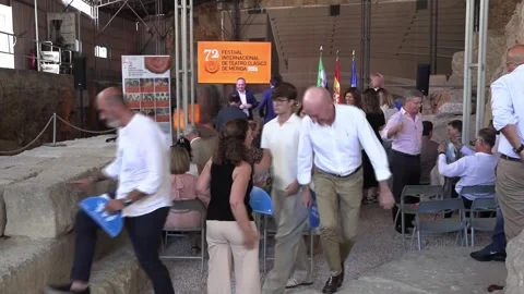 The 72nd edition of the Mérida International Classical Theatre Festival has been Stock Footage 337971979
