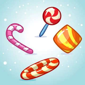 73 candies Stock Illustration