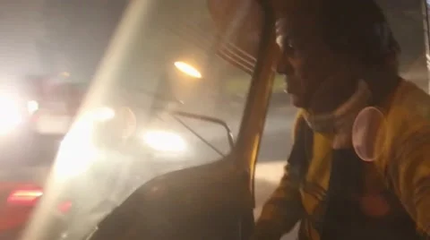 73 Indian tuk tuk driver Stock Footage 65788198