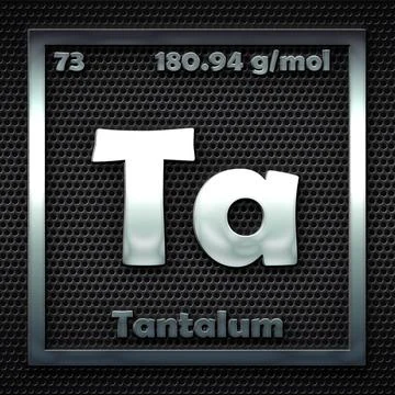 73.-Tantalum Illustrazione stock
