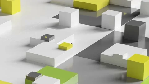 734 - Cubics Loop Stock Footage 138625976
