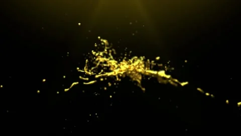 74 Animation Text Golden Liquid Effect Black Friday 库存影片 137015300
