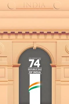 74 Delhi Gate Stock Illustration
