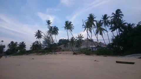 74 evening stone beach dungun malaysia Stock Footage 145763999