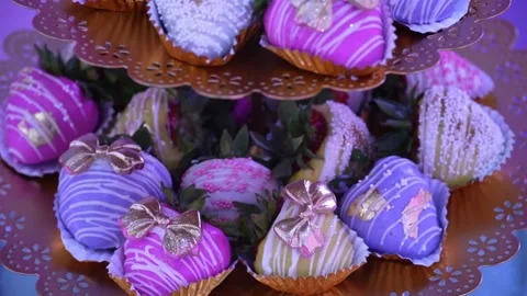 742441 Sweet Table Strawberries 库存影片 306761983
