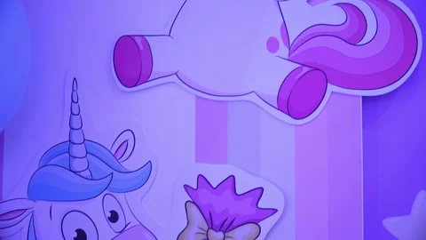 742450 Sweet Table Unicorn 库存影片 306762233
