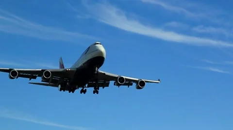 747 lANDING Video stock 905304