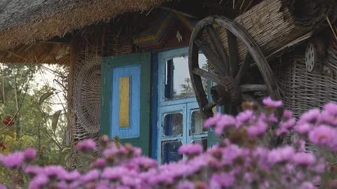 75 Ancient Window in Old House Stock Footage 72435493