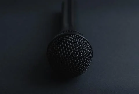 75 Black background Microphone Design Stock Photos