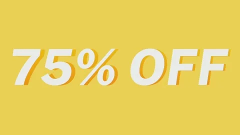 75 Percent discount Simple Text Animation For Media Your Promotional Strateg Stock Footage 158255075