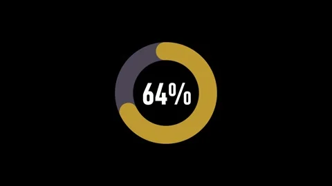75 Percent Infographic Pie Chart Animation. Modern Motion Graphic Stock Footage 323564169