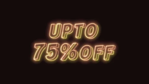 UP TO 75% OFF Text Seamless Loop 4K Video stock 311433298
