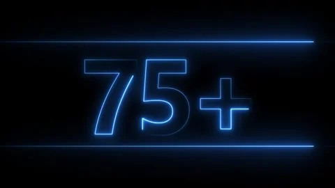 75k Text Neon line glowing on black background. Glowing blue neon frame bac.. 스톡 동영상 337659003
