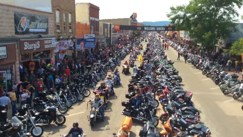 75th Sturgis Rally Stock Footage 134485577