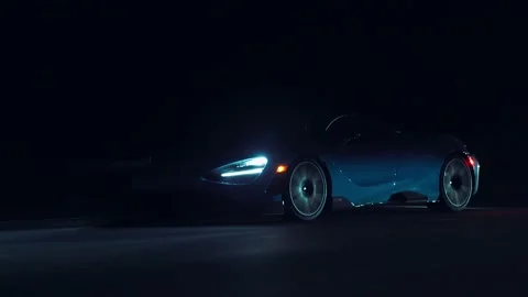 765LT driving in the dark Video stock 212449490