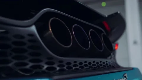 765LT Exhaust pipes Video stock 212449858