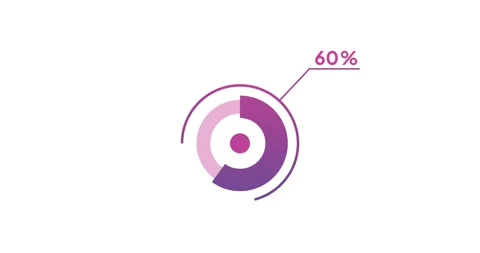 78 Percentage ready to use for web design, circle diagrams Infographics ani.. 스톡 동영상 232619948
