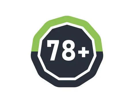 78 plus isolated on white background. Number of 78 plus Stock Illustration