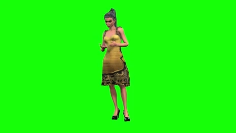 786 4k Communication Love Technology 3D computer generated woman talk by mobile Stock Footage 134586436