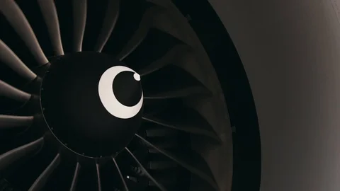 787 turbine Stock Footage 122384116