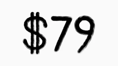 79 Dollar Hand Drawn Animation For Finance Currency Money Business Concept Stock Footage 307296636