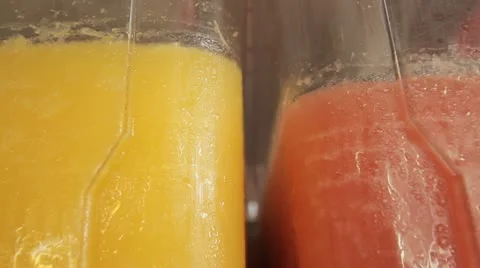 791. cu on two a moist juice machines Stock Footage 21638415