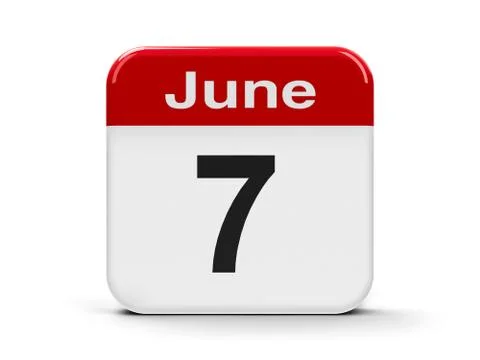 7th June Stock Illustration