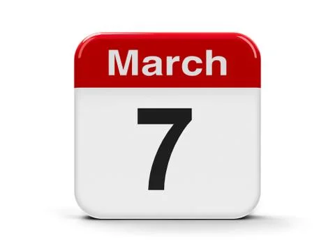 7th March Stock Illustration
