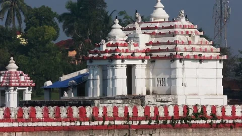 7th or 8th Century Bindusagar Lake and the Brahma Temple Stock-Footage 139119851