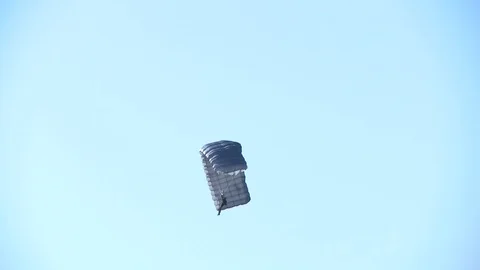 7th special forces maintain their jump proficiency near Air Force Base - 2015 Stock Footage 99975672