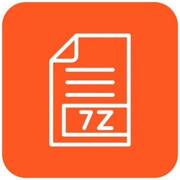 7Z Vector Icon Design Illustration Stock Illustration