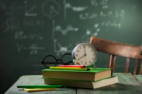 8 am Back to school concept Foto stock