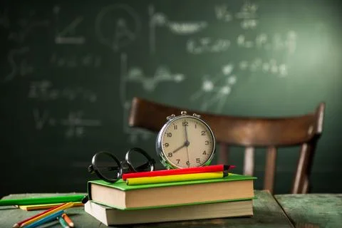 8 am Back to school concept Foto stock