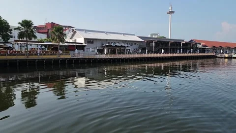 8 Aug 25 - Malacca, Malaysia - Morning View Of The Malacca River Stock Footage 337417146