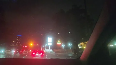 8 August 2024 Austin, Texas - Driving Austin Night Street Vidéo 281857976