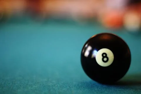 8 Ball with copyspace Stock Photos