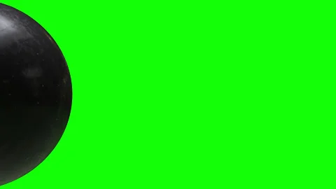 8 Ball Roll Green Background Stock Footage 137935918