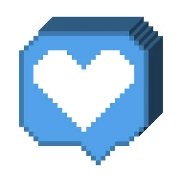 8 bit 3D like icon Stock Illustration