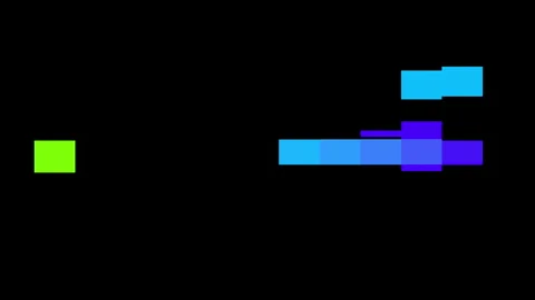 8 bit arcade game puzzle. Abstract graphic network animation. Stock Footage 161501607