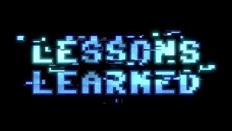 8 bit glitch lessons learned Stock Illustration