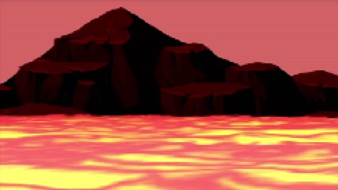 8 bit lava background loop | Stock Video | Pond5