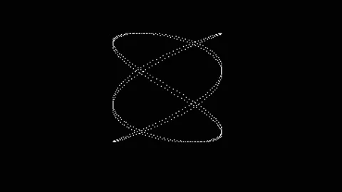8-bit lissajous spirograph curve 2 Stock Footage 183857016
