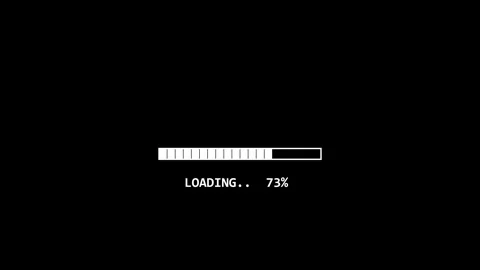 8 bit loading screen transition for retro gaming and vintage pixel art projec Stock Footage 345593248