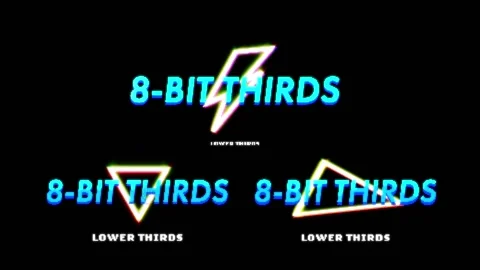 8-Bit Lower Thirds Stock After Effects