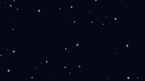 8 bit minimalist solid black background for retro pixel art and gaming overla Stock Footage 346505294