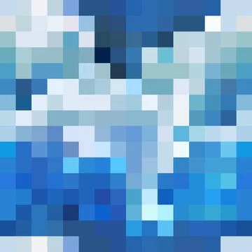 8-bit pixel abstract vector seamless backdrop background Stock Illustration