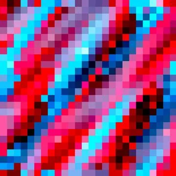 8-bit pixel abstract vector seamless background 库存插图