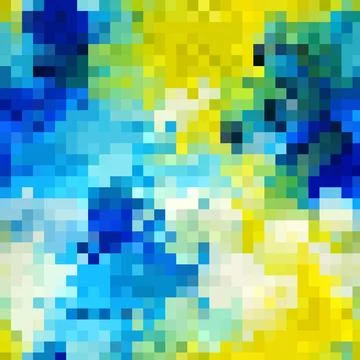 8-bit pixel abstract vector seamless backdrop background Stock Illustration