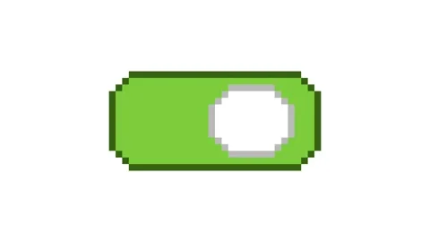 8-bit pixel art toggle ui icon Stock Footage 326848882