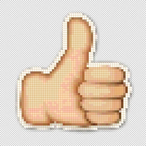 8 bit Pixel LIKE looped alpha Stock Footage 228679886